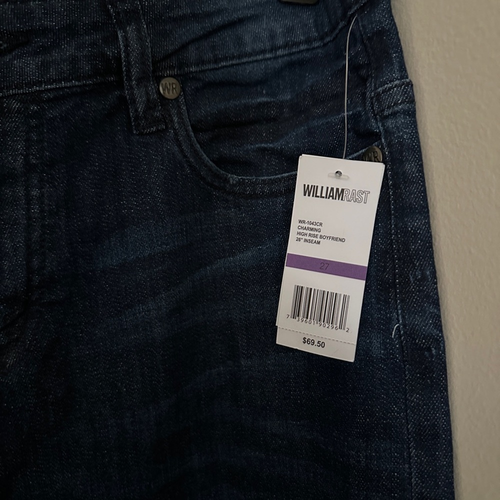 William rats Charming high rise slouchy boyfriend